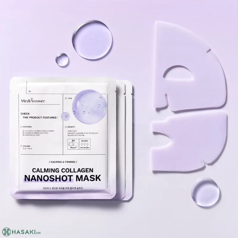 MediAnswer CALMING COLLAGEN NANOSHOT Mask Box